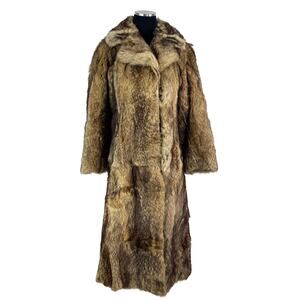 Vintage Raccoon Fur Coat Waserman Furs Ottawa CUTTER PROJECT Damaged As-Is